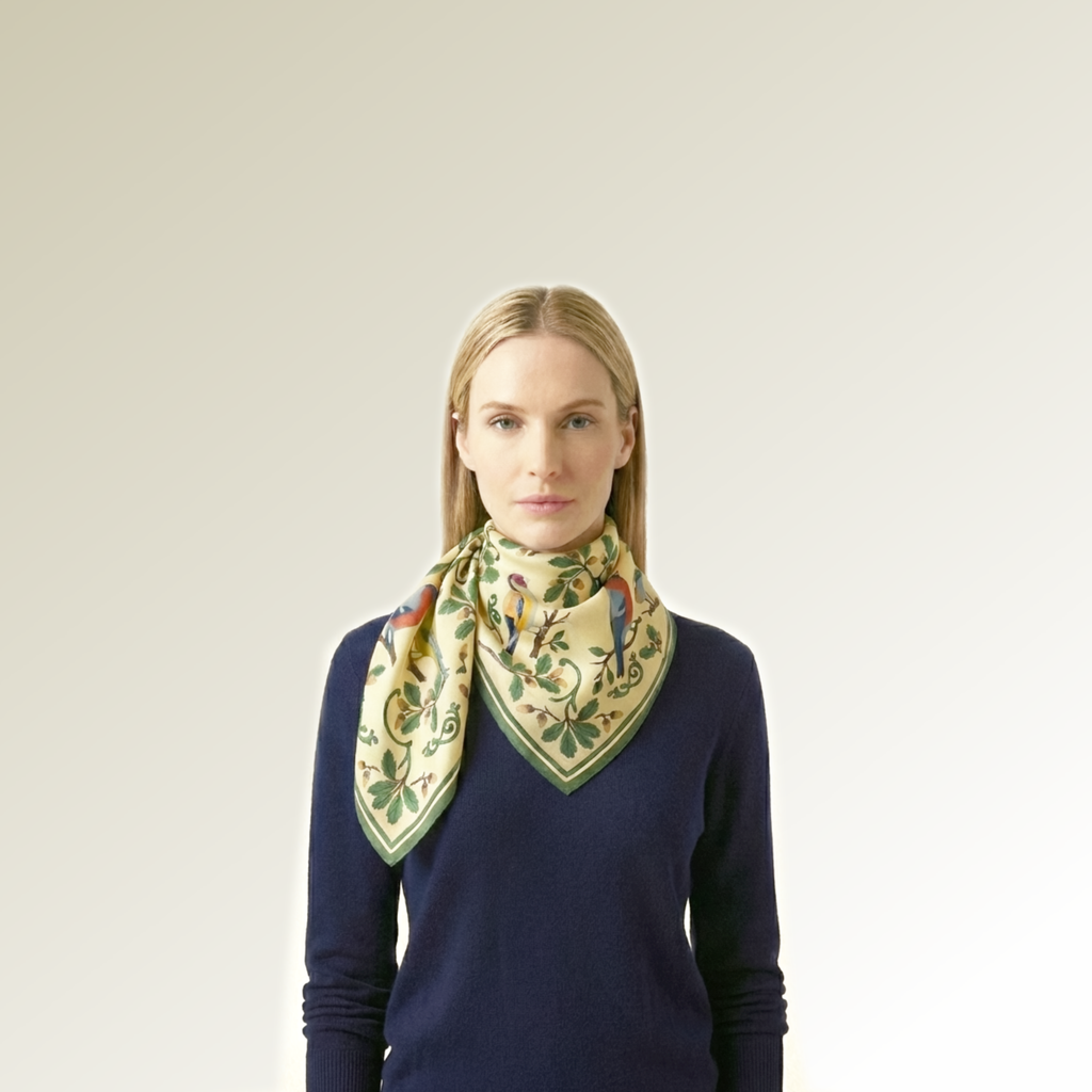 Carré de soie - Les oiseaux chantent